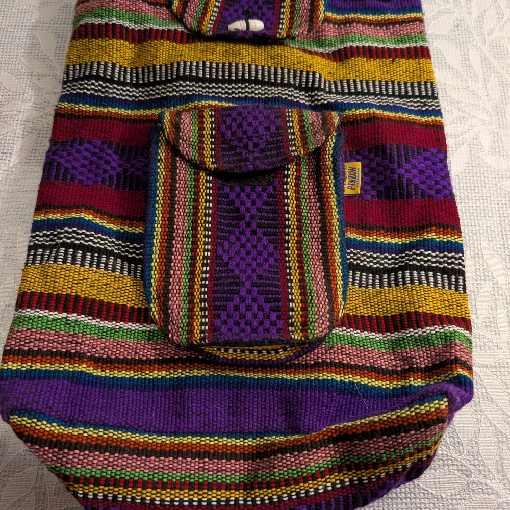 Colorful Striped Women's Bag